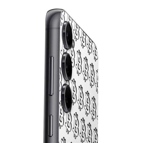Bitcoin Pattern Galaxy S25 Skin